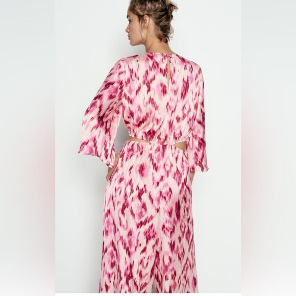 Zara cut out printed jumpsuit - Picture 6 of 10